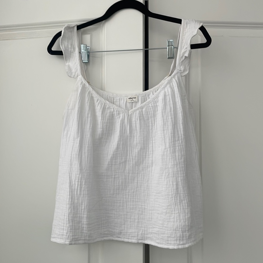 Aritzia Wilfred Free Isle Blouse in White Size Medium